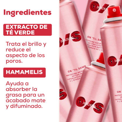 Spray Sellador de Maquillaje Efecto Mate + Envío Gratis