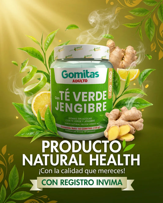 Gomas con te verde y jengibre